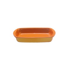 TEGLIA RETTANGOLARE CM. 20 ARANCIO