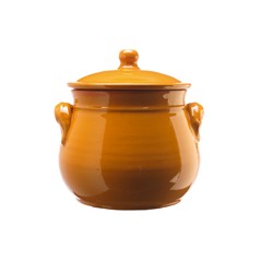 PENTOLA BOMBATA CM. 20 ARANCIO