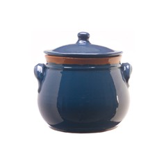 PENTOLA BOMBATA CM. 20 OLTREMARE