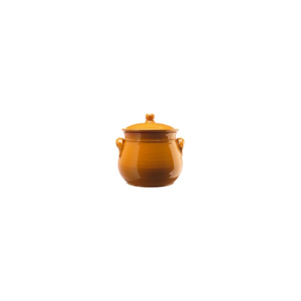 PENTOLA BOMBATA CM. 18 IMPERO + COP. ARANCIO
